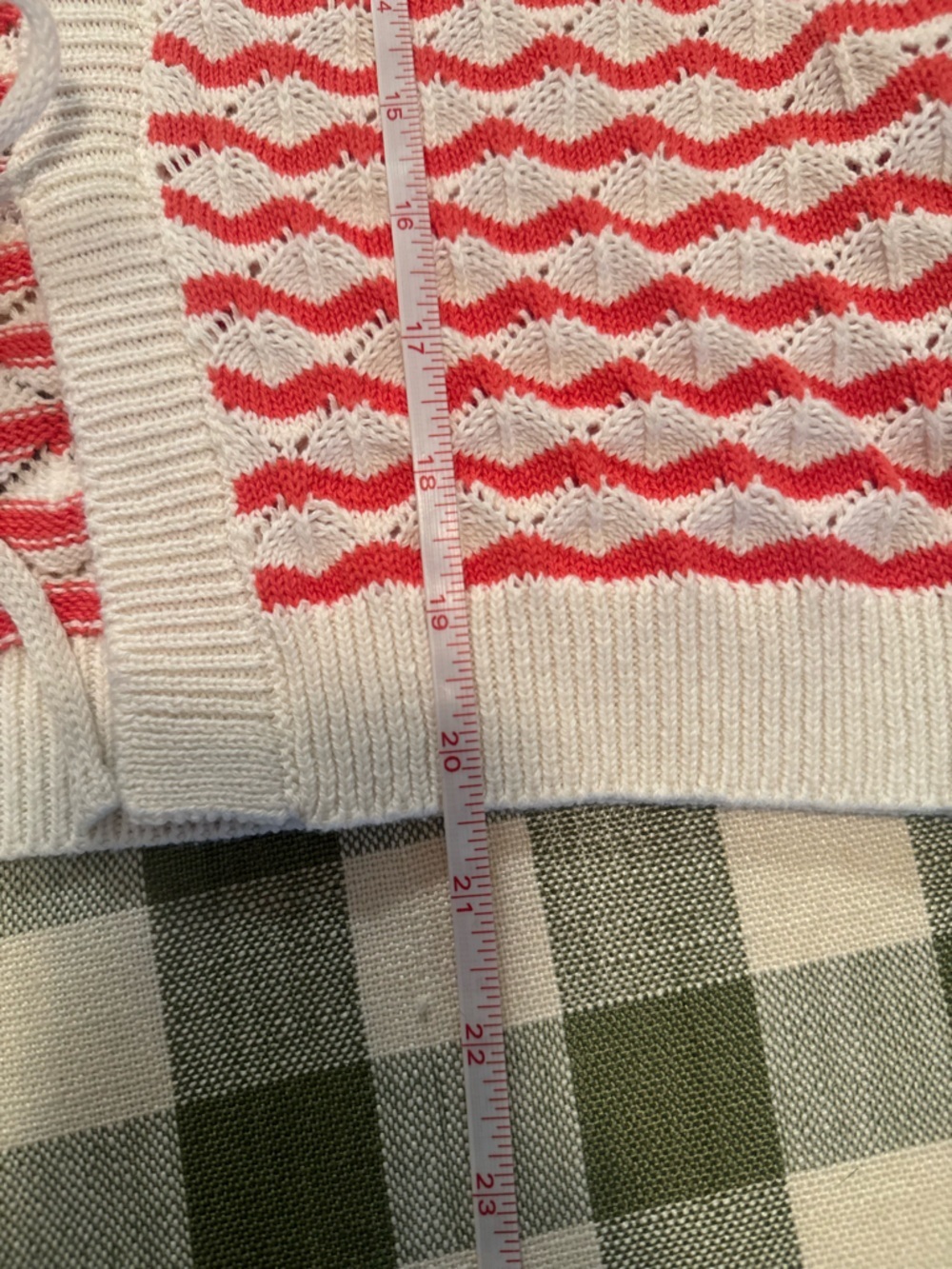 Willow & Wind Striped Tie-Front Knit Cardigan Sweater - Pink & White - Picture 6 of 11